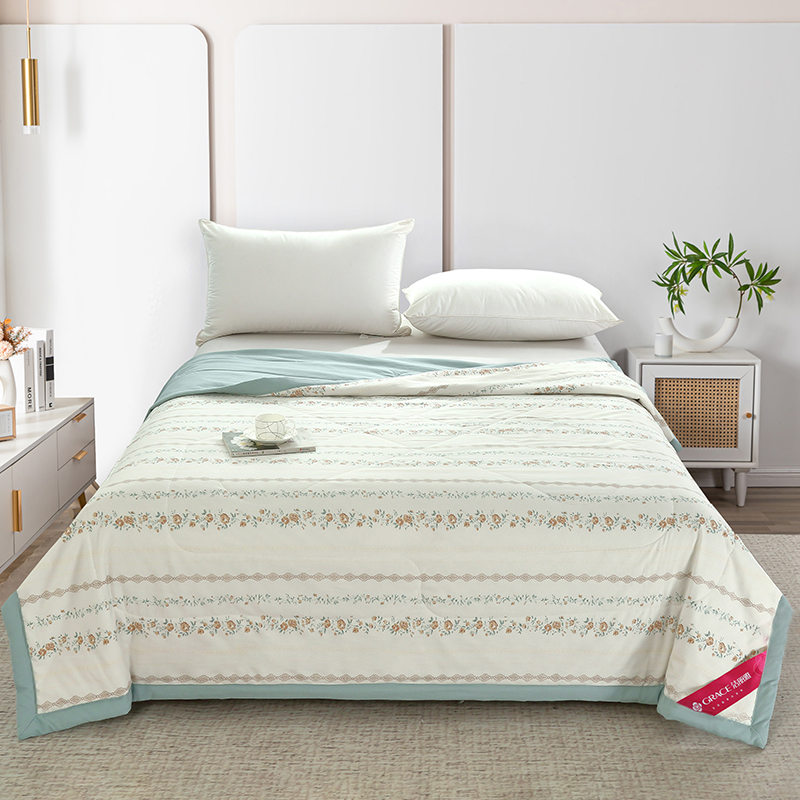 洁丽雅蔷薇花蔓美肤被200*230CM（单位：床） 钢琴白 200*230